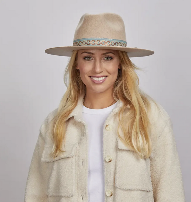 Maldives Moon Women's Wide Brim Felt Fedora