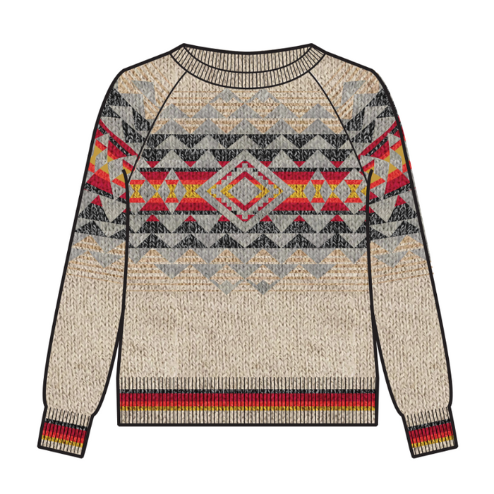 Pendleton Women's Raglan Cotton Graphic Sweater