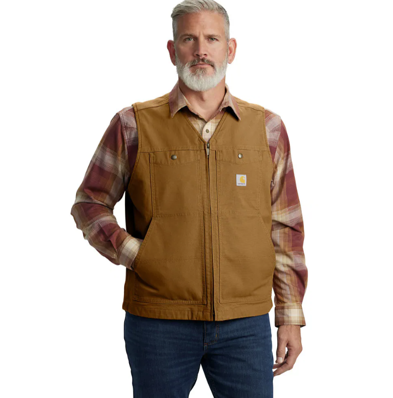 Carhartt Montana Duck Vest - Men's Relaxed Fit Western Vest Carhartt Montana Duck Vest - Men's Relaxed Fit Western Vest