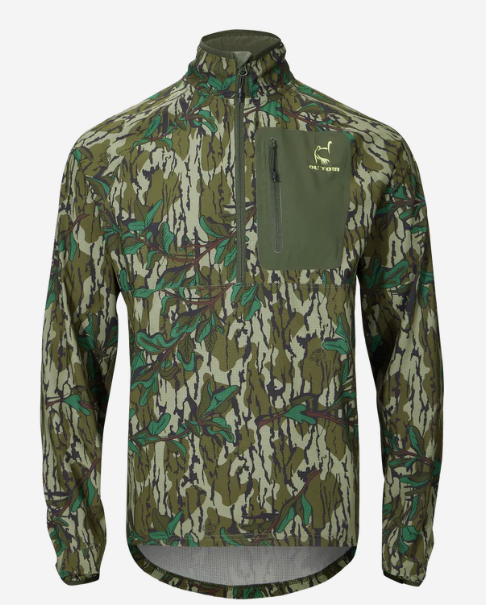 drake gear Drake Men's SWT Half Zip Pullover In Greenleaf