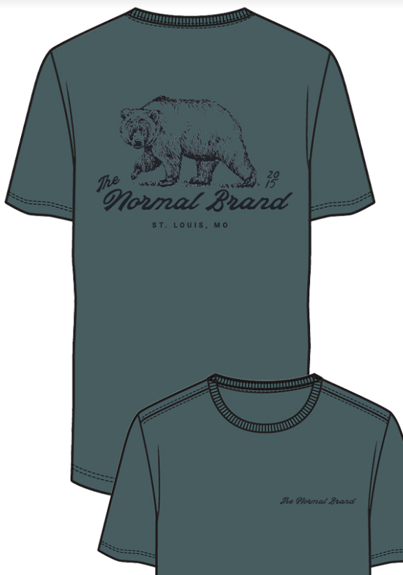 Normal Brand Men's Illustrated Bear Tee - On SALE! — Crane's Country Store