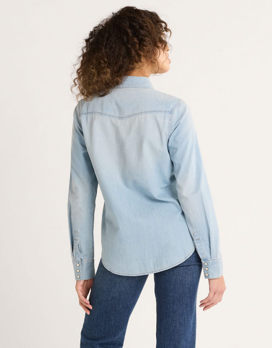 Pendleton Women's Chambray Gambler Shirt - Western Style Long Sleeve - TM502