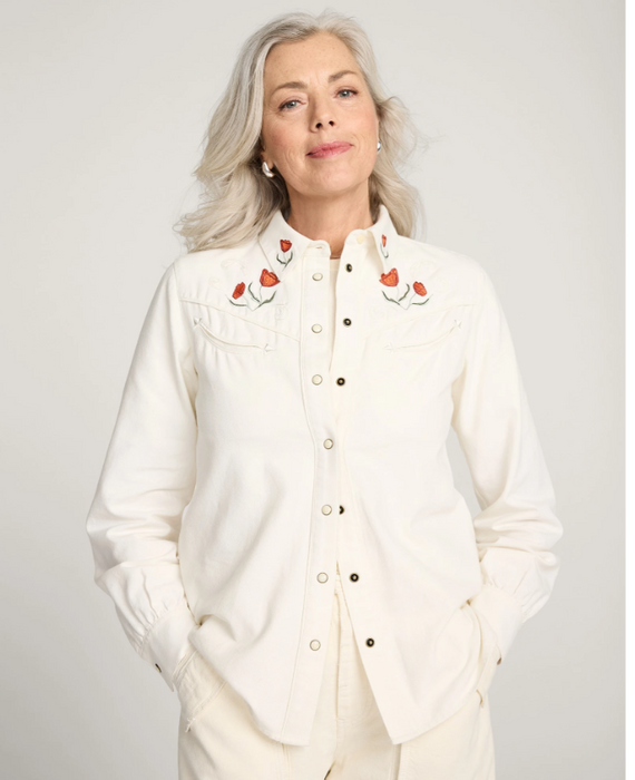 Pendleton Women's Embroidered Poppy Western Shirt - Fall 2025 Collection - TM623