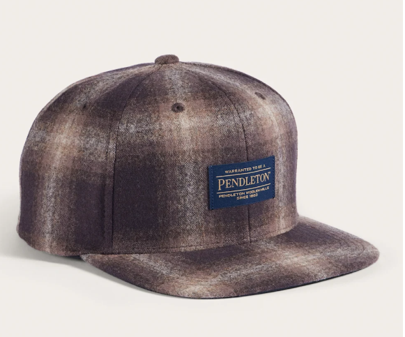 Pendleton Premium Wool Plaid Flat Brim Hat - Water Resistant