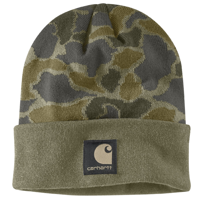 Carhartt Men's Knit Cuffed Camo Beanie - 107006