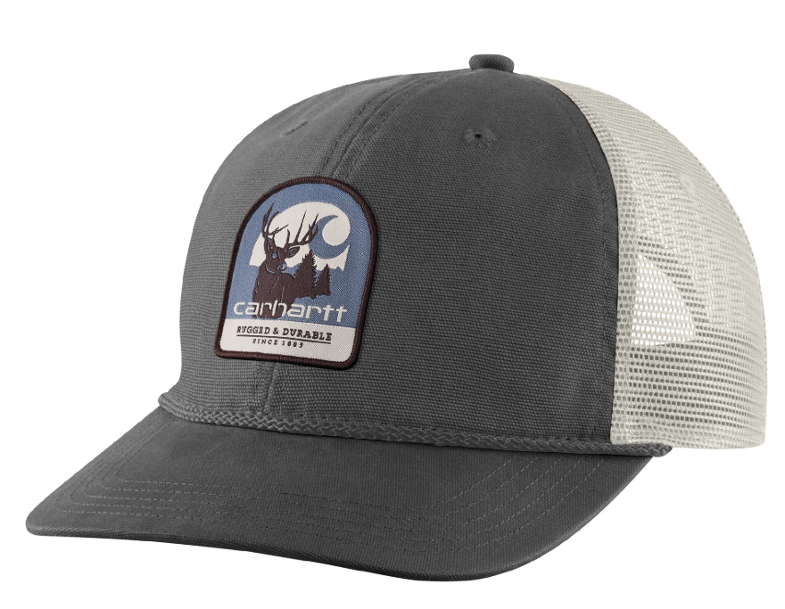Carhartt Canvas Mesh-Back Deer Patch Cap - Style #107008