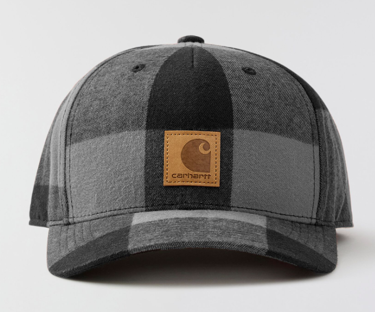 Carhartt 107198 Men's Flannel Cap - 100% Cotton Brushed Flannel with FastDry Technology