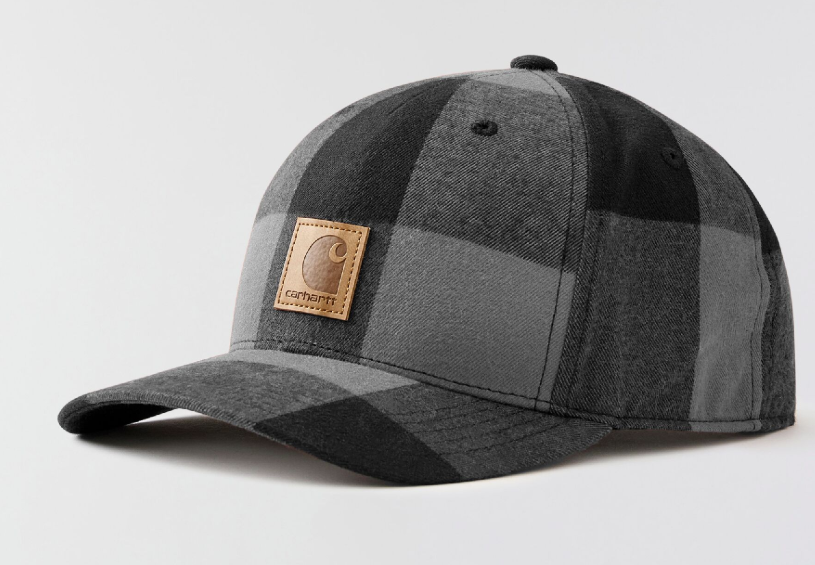 Carhartt 107198 Men's Flannel Cap - 100% Cotton Brushed Flannel with FastDry Technology