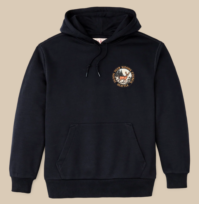 Filson Prospector Sweatshirt - Buck Graphic Hoodie - Night Sky - 20299486