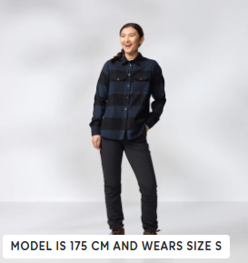 Fjall Raven Canada Shirt for Women - Fog-Chalk White Flannel  F90835