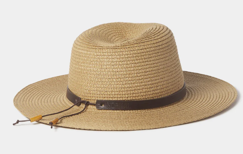 The Normal Brand Straw Sun Hat - Adjustable Fit with Tasseled Leather Band