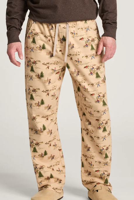 Pendleton Men's Brushed Flannel Pajama Pants - Classic Comfort Lounge & Sleep Bottoms