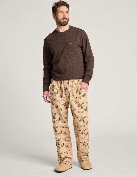 Pendleton Men's Brushed Flannel Pajama Pants - Classic Comfort Lounge & Sleep Bottoms