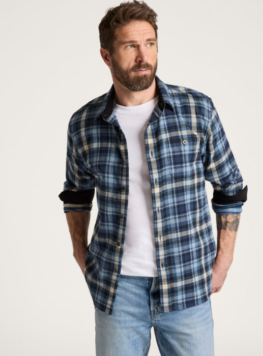 Pendleton Men's Plaid Cotton Fremont Flannel Shirt - Double Brushed Comfort