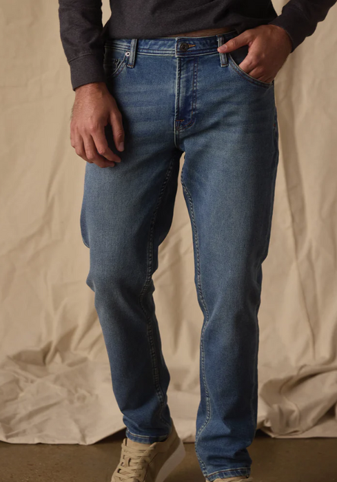 The Normal Brand - Comfort Terry Jean in Dark Wash - F1BCMFTJ