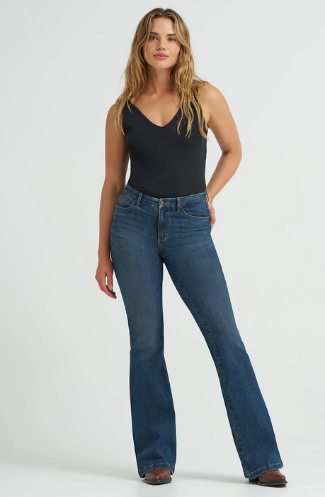 Wrangler® Bespoke High Rise Flare Jean - Women's Vintage-Inspired Bell Bottom Denim - Raelyn