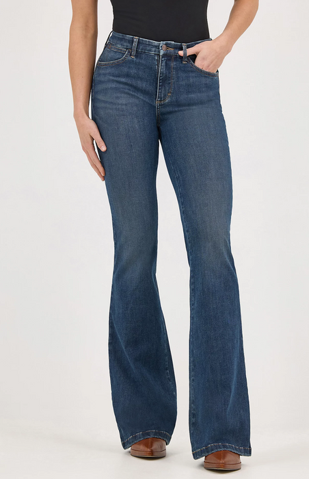 Wrangler® Bespoke High Rise Flare Jean - Women's Vintage-Inspired Bell Bottom Denim - Raelyn