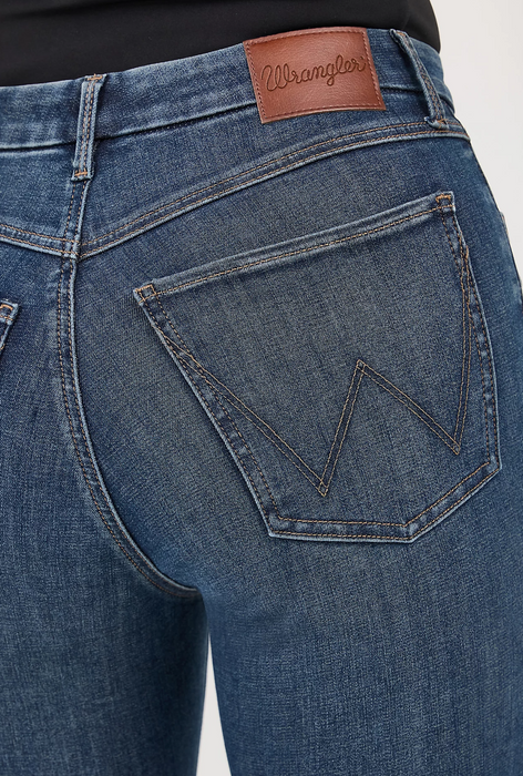 Wrangler® Bespoke High Rise Flare Jean - Women's Vintage-Inspired Bell Bottom Denim - Raelyn