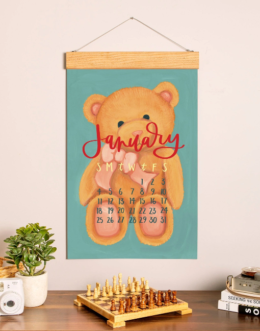 1 Canoe 2 2026 XL Calendar - Simply Charmed | Oversized Wall Calendar with Hand-Painted Art