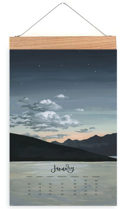 2026 XL Calendar - Natural World | 20x30 Oversized Wall Calendar with Hand-Painted Seasonal Scenes