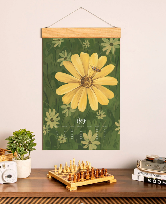 2026 XL Calendar - Natural World | 20x30 Oversized Wall Calendar with Hand-Painted Seasonal Scenes