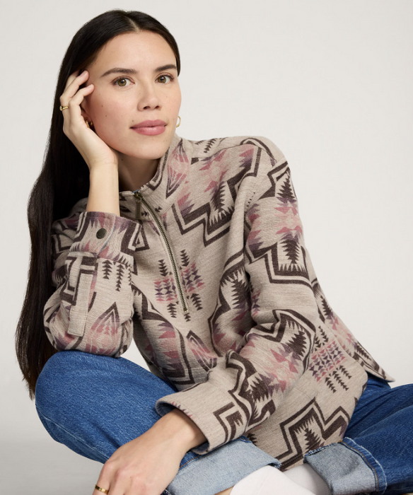 Pendleton Women's Harding Cotton Chamois Half-Zip Pullover
