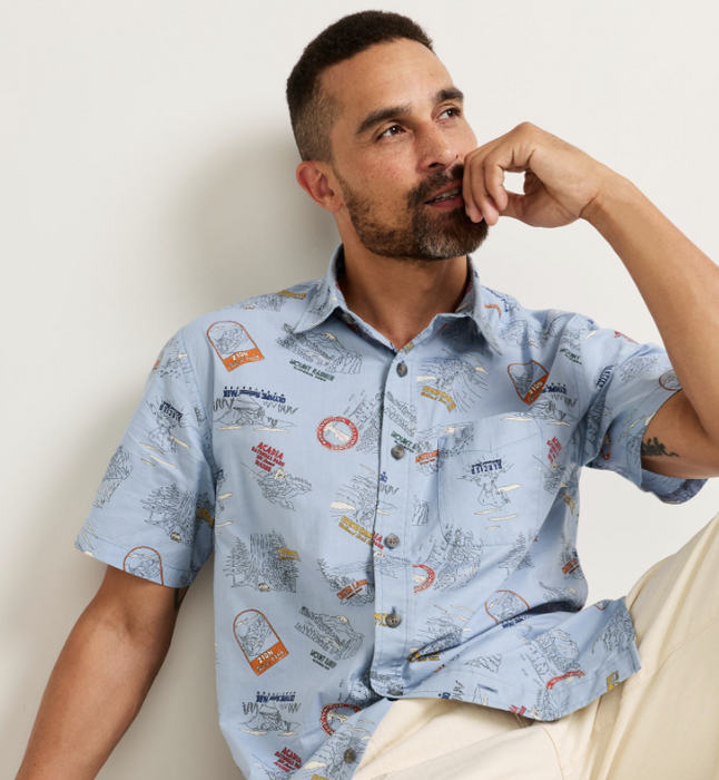 Pendleton Men's Short-Sleeve National Park Shoreline Shirt