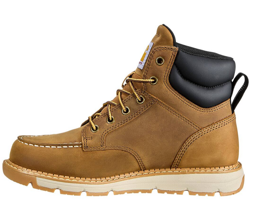 Women's Millbrook 6" Waterproof Wedge Boot - Waterproof Leather Moc Toe Work Boot