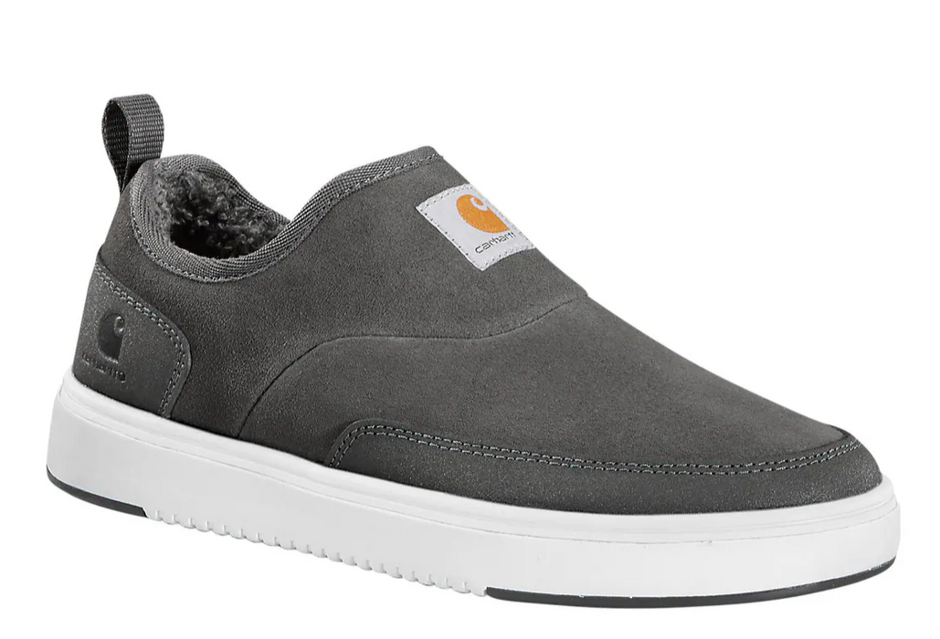 Carhartt Women's Detroit Lined Slip On - Dark Grey Suede Comfort Shoe