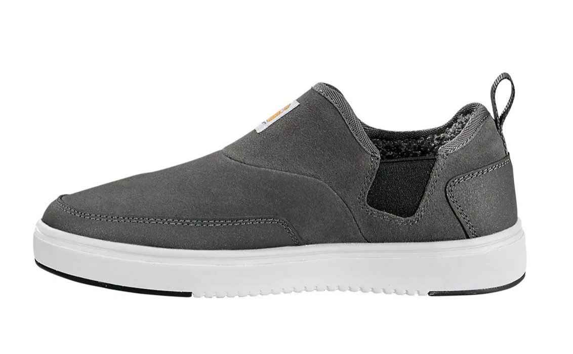 Carhartt Women's Detroit Lined Slip On - Dark Grey Suede Comfort Shoe