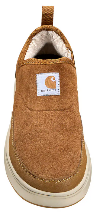 Carhartt Detroit Lined Slip On - Men's Suede Slip-Resistant Work Shoe with Sherpa Lining