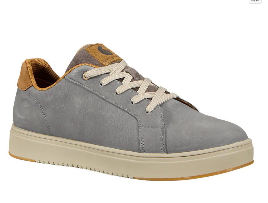 Carhartt Detroit Leather Sneaker - Dark Grey Brown | Lightweight Work Shoe with INSITE® Comfort