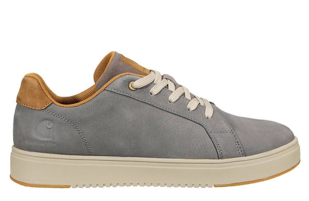 Carhartt Detroit Leather Sneaker - Dark Grey Brown | Lightweight Work Shoe with INSITE® Comfort