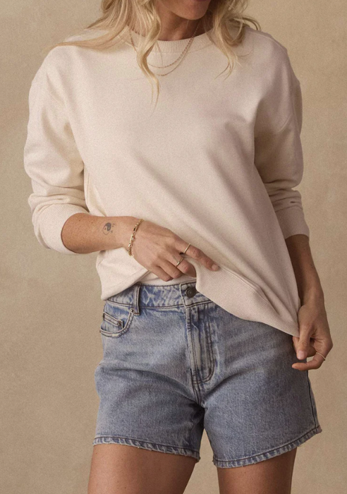 The Normal Brand Mid-Rise Denim Short – Medium Greyson Wash