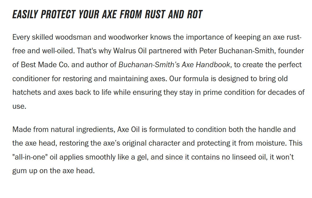 Walrus Oil – Natural Wood & Metal Care | Brewed in the USA
