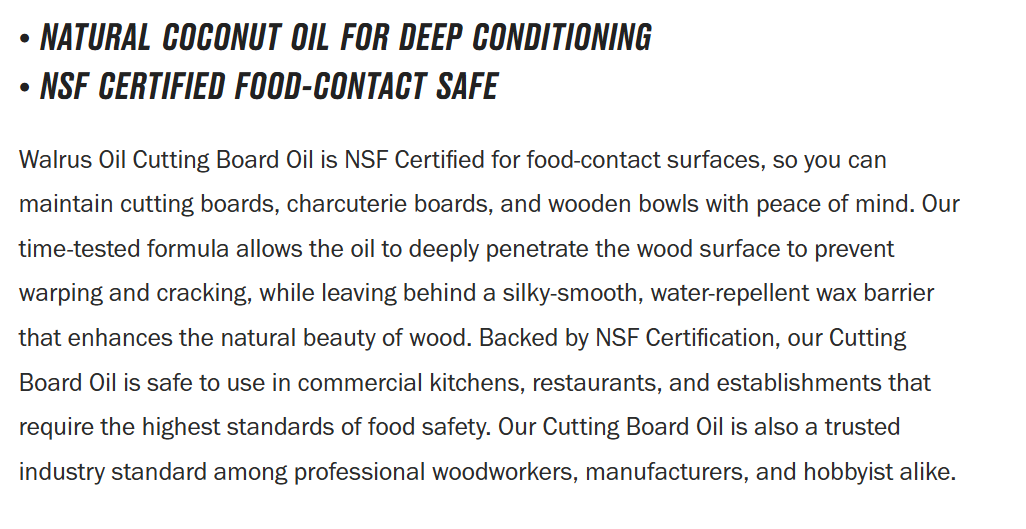 Walrus Oil – Natural Wood & Metal Care | Brewed in the USA