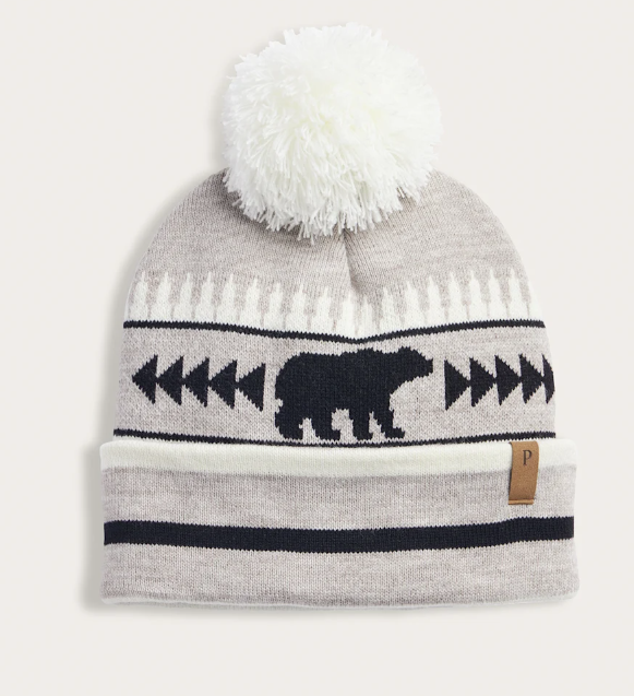 Pendleton Elk Stripe Pom Beanie