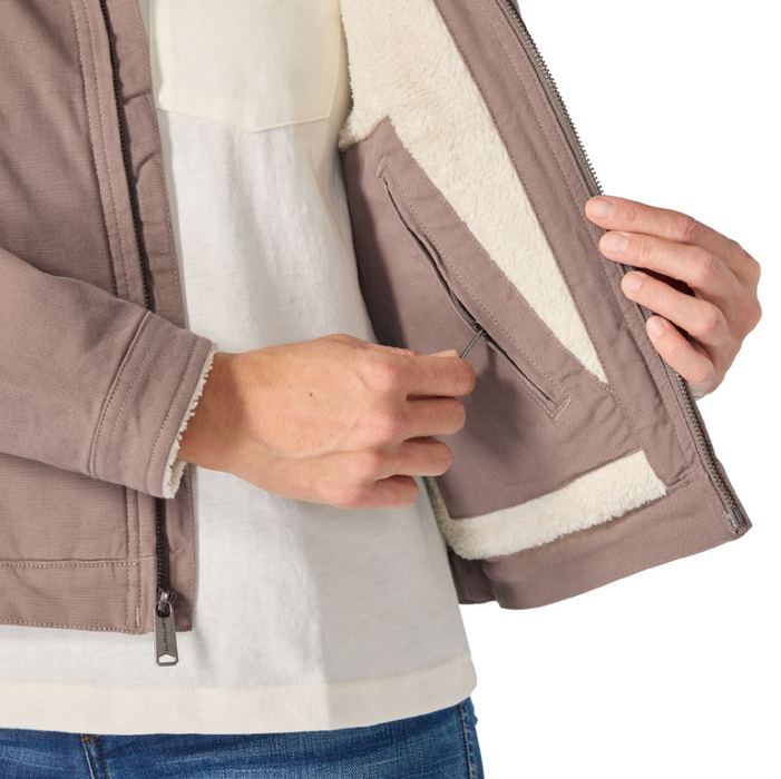 Carhartt Women's Crawford Sherpa Detroit Jacket — Rugged Flex® Stretch Canvas