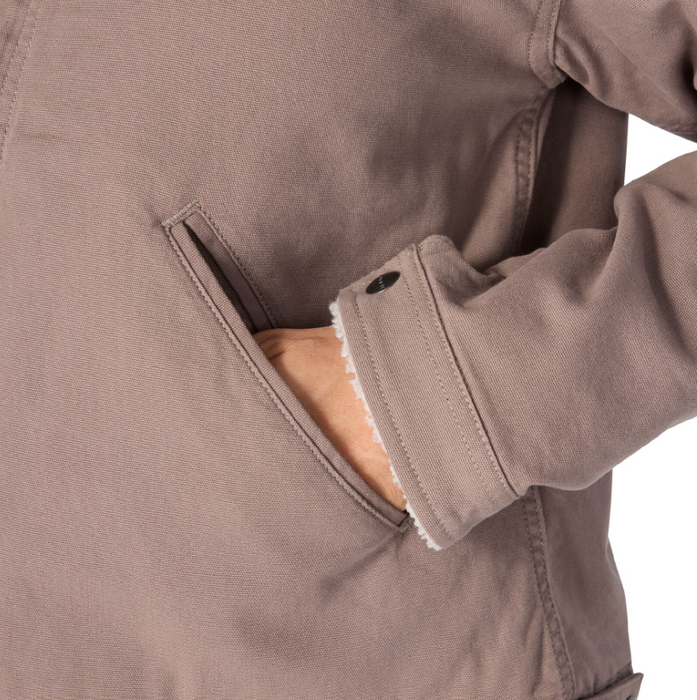 Carhartt Women's Crawford Sherpa Detroit Jacket — Rugged Flex® Stretch Canvas