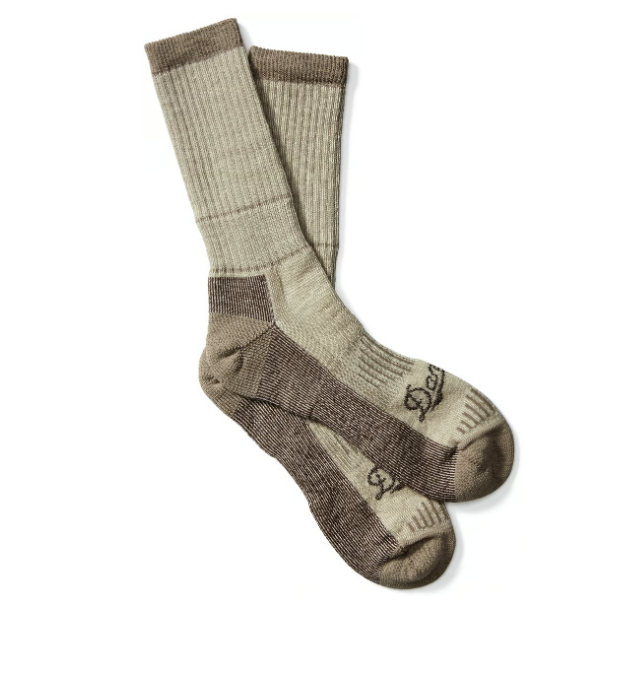 Midweight Merino Wool Hunting Socks – Crew | Brown Heather