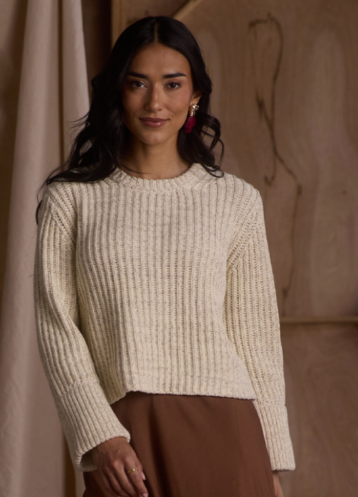 The Normal Brand Willow Marled Crewneck Sweater