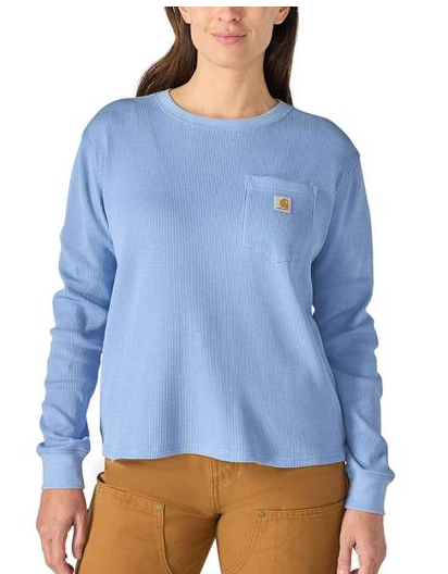 Carhartt Women's Loose-Fit Waffle Knit Long-Sleeve T-Shirt - 107745