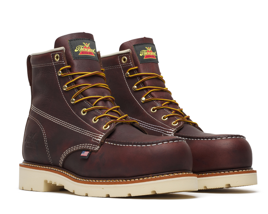 Thorogood American Heritage 6" Black Walnut Nano Moc Toe MAXWear 90 Boots