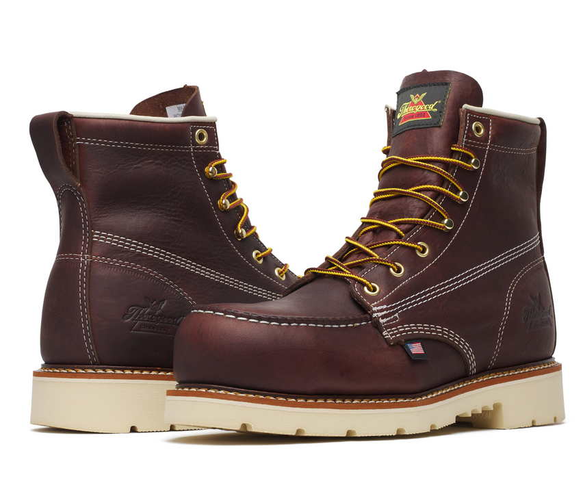 Thorogood American Heritage 6" Black Walnut Nano Moc Toe MAXWear 90 Boots