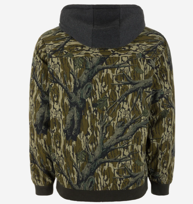 Drake Campfire Canvas Bomber Jacket with Hood
