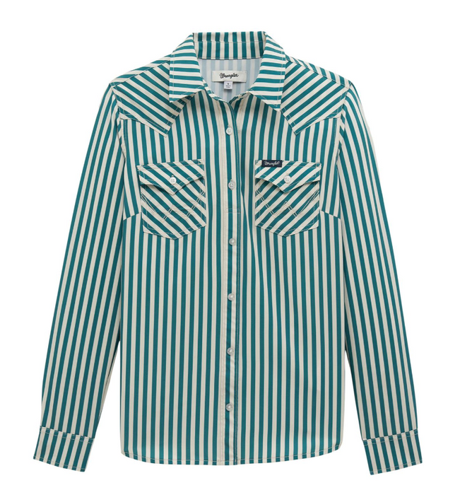 Wrangler® Women's Performance Aria Stretch Shirt – Green