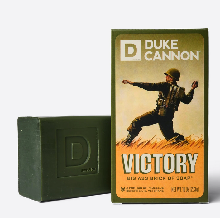 Duke Cannon Big Ass Brick of Soap – 10 oz Men's Bar Soap Limited WWII Veterans