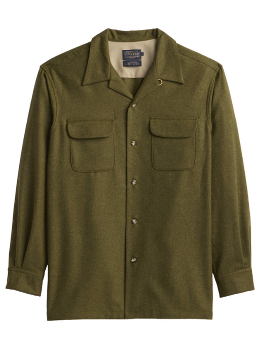 Pendleton Men's Wool Board Shirt – Green Mix