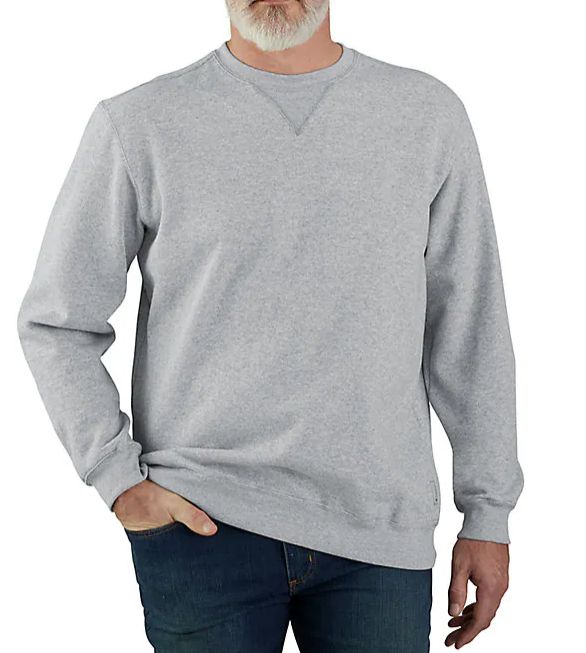 Carhartt Midweight Crewneck Sweatshirt K124 Heather Grey HGY 2XL