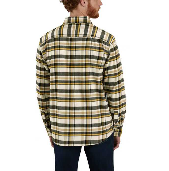 Carhartt Rugged Flex Relaxed Fit Midweight Flannel Long-Sleeve Plaid Shirt 106352